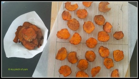 Baked Sweet Potato Chips _ Rosemerry garlic and paprika flavor 3