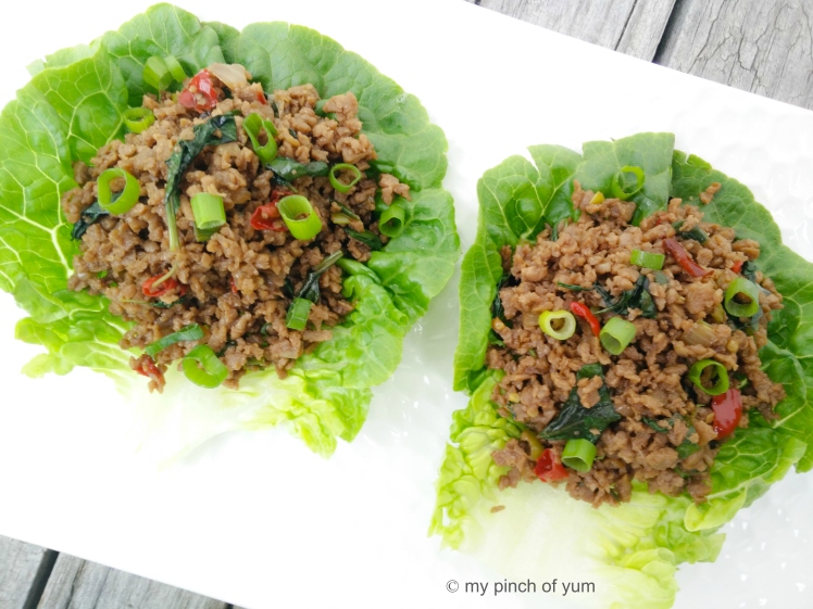 Thai Basil Soy Lettuce wrap 1
